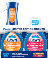 Dawn Powerwash Spray, Dish Soap, Dishwashing Liquid, Pumpkin Spice + Frosted Cranberry, 1 Starter Kit + 1 Refill, 2x16 Fl Oz