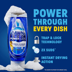 Dawn Platinum Plus PowerSuds Liquid Dish Soap, 38 oz. Bottle
