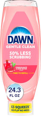 Dawn Gentle Clean EZ-Squeeze Dishwashing Liquid Dish Soap, Pomegranate and Rose Water Scent 24.3 fl oz