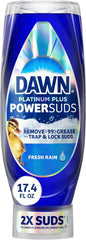 Dawn Platinum Plus PowerSuds Liquid Dish Soap, 17.4 oz. EZ-Squeeze Bottle